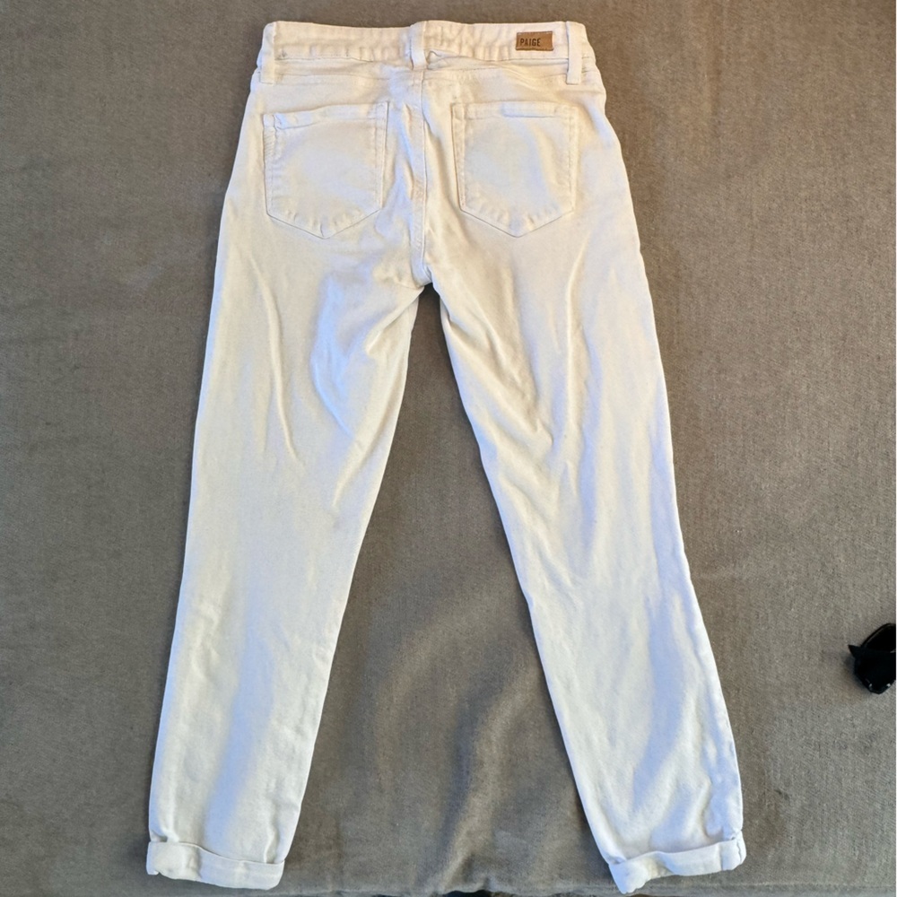 PAIGE Kylie Crop White Jeans - Picture 3 of 8